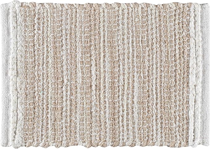 Hausattire Woven Table Placemats Set of 4 - Natural, Jute Boho Outdoor Table Mats for Kitchen Dining Coffee Table | Easy Clean Farmhouse Easter Placemat for Wedding,Party, Restaurants - 13x19 Inches