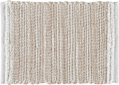 Hausattire Woven Table Placemats Set of 4 - Natural, Jute Boho Outdoor Table Mats for Kitchen Dining Coffee Table | Easy Clean Farmhouse Easter Placemat for Wedding,Party, Restaurants - 13x19 Inches