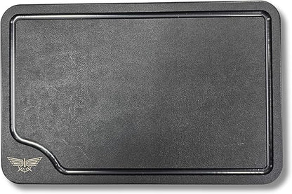M2A1 Pro Lid Edition | 304 Stainless Steel Portable Charcoal Grill with 3 Grates, Silicone Mat, Cutting Board, Knife, Tongs/Spatula & Scraper