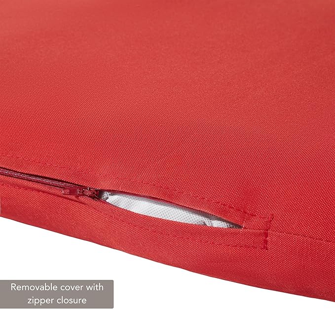 Outdoor Reversible Chaise Lounge Chair Cushion, Fire