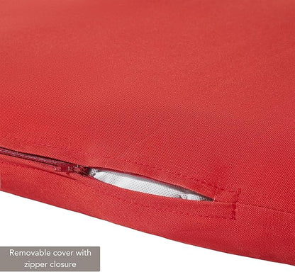 Outdoor Reversible Chaise Lounge Chair Cushion, Fire