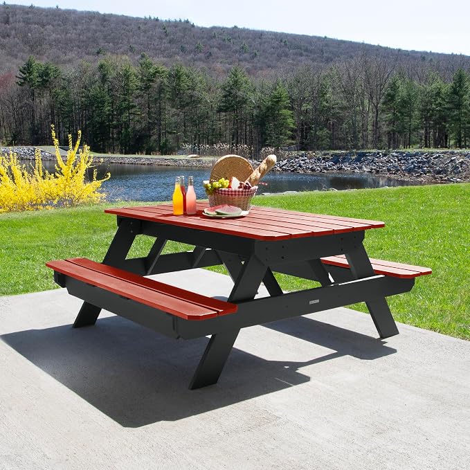 Highwood Hometown Picnic Table, 6 Foot, Jasper