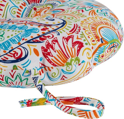 Greendale Home Fashions Jubilee Outdoor 15-inch Bistro Seat Cushion, Set of 4