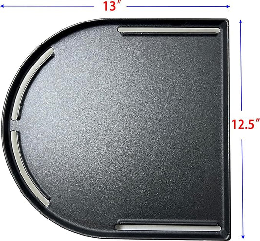 DC125 Cast Iron Half Grill Griddle Replacement for Coleman Roadtrip Swaptop Grills LX LXE LXX, Non-Stick Flat Grill Cooking Griddle Pan Accessories, 1 Pack