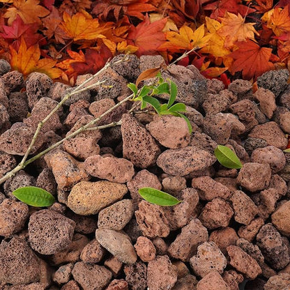 GasSaf 10 Pounds Red Lava Rocks for Fire Pit, Fireplace, Gas Fire Tables, Gas Log Set, Decorative Landscaping Rocks for Indoor and Outdoor (0.8-1.2 Inch)
