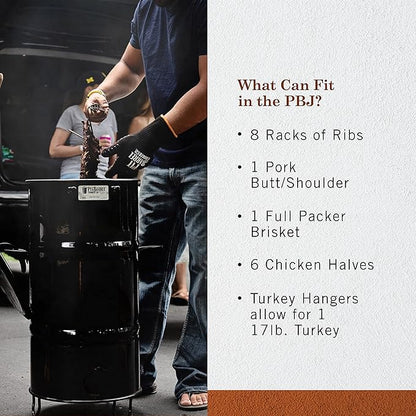 Pit Barrel Cooker 14 in. Pit Barrel Junior Charcoal Smoker Package Black PKG1001J
