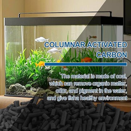 6.6 lbs Bulk Carbon Charcoal Filter Media Pellets for Aquarium Fish Tank Koi Reef Filter