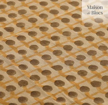 100% Cotton Hand Block Printed, Tablecloth for Kitchen, Dining, Table Cover for Parties, Chritmas, Weddings, Barbecues and Summer picnics Table Cloth