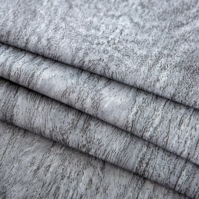 LIBERECOO Round Vinyl Fitted Tablecloth with Flannel Backing Elastic Edge Table Cover Waterproof Stain-Resistant Wipeable Tablecloths Fits 45-56" Round Tables