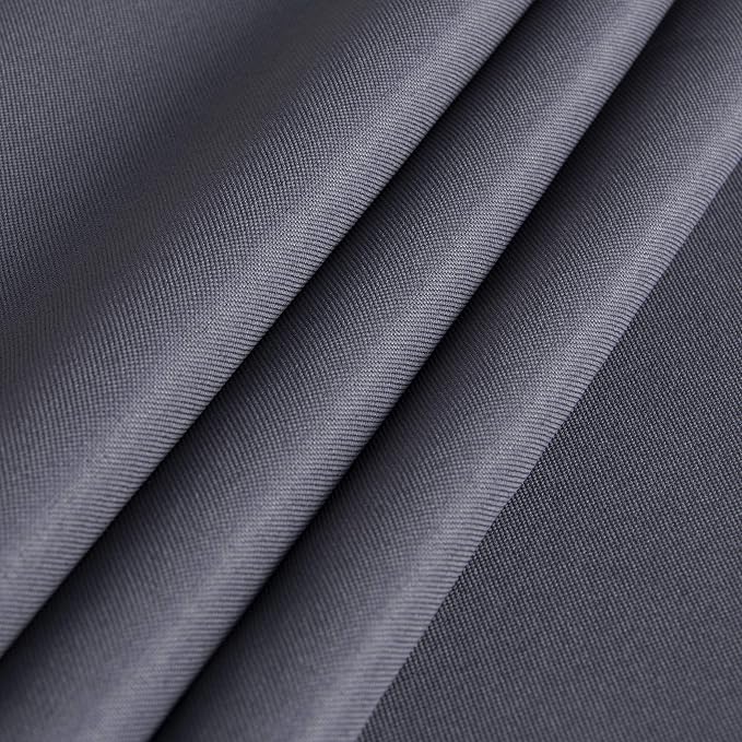 sancua Rectangle Tablecloth - 90 x 156 Inch - Water Resistant Spill Proof Washable Polyester Table Cloth, Decorative Fabric Table Cover for Dining Tables, Buffet Parties and Camping, Grey
