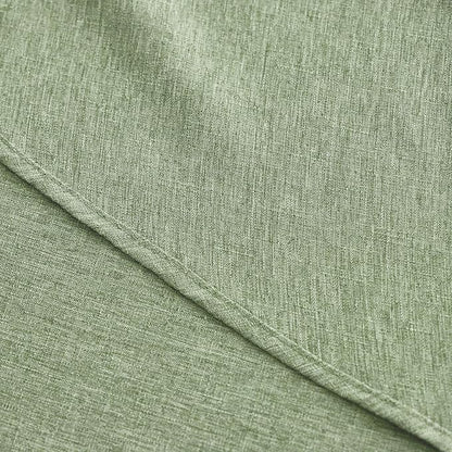Decorelia Faux Linen Round Tablecloths 60 inch, Waterproof Decorative Washable Texture Rustic Circle Table Cloth Cover for Dining Kitchen Party Farmhouse Outdoor(Round (2-4 Seats),Sage Green)
