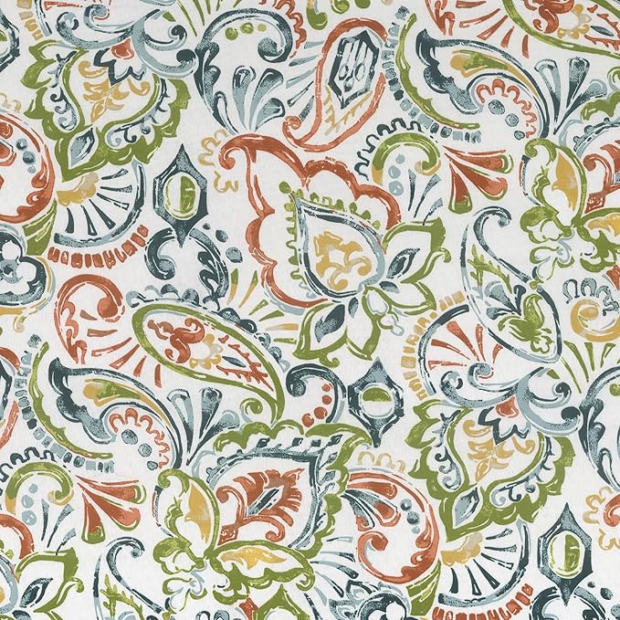 LVTXIII Outdoor Lumbar Pillow Covers, Patio Decorative Lumbar Pillow Cases ONLY, Fluffy Fade-Resistant Lumbar Cushion Cases for Home Balcony and Garden, 12x20 Inch, Pack of 2, Paisley Botanical