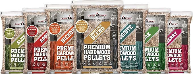 Camp Chef Competition Blend BBQ Pellets, Hardwood Pellets for Grill, Smoke, Bake, Roast, Braise and BBQ, 20 lb. Bag