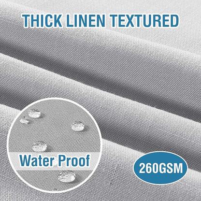 H.VERSAILTEX Cloth Napkins Set of 12 (18" X 18") Linen Textured Dinner Napkins Waterproof Extra Soft Thick Durable Reusable Napkins with Hemmed Edges for Dinners, Weddings and Everyday Use, Grey