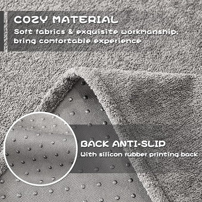 MYSKY HOME Couch Covers for Dogs, Washable Couch Cover, 71"x118", Grey | Pet Friendly Slipcovers, Non-Slip Sofa Cover, Couch Covers for Pets & Kids, Cat Scratch Furniture Protector, Soft Blanket
