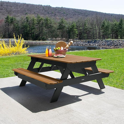 Highwood Hometown Picnic Table, 6 Foot, Saddle