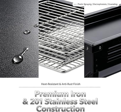 DYRABREST Portable Charcoal Grill Outdoor Folding Barbecue Grill Stainless Steel Lamb Skewer Grill Collapsible Camping Grill for Garden Backyard Outdoor Grilling Camping Hiking Picnics