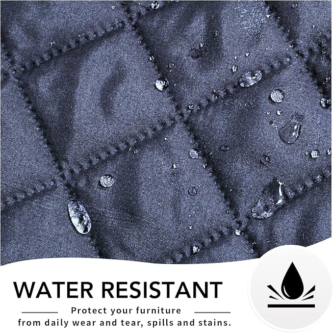 Easy-Going Reversible Couch Cover, Oversized Recliner, Dark Blue/Ivory | Machine Washable Slipcover For Dogs, Water Resistant Furniture Mat For Living Room, Non-Slip Sofa Cover, Pet Friendly