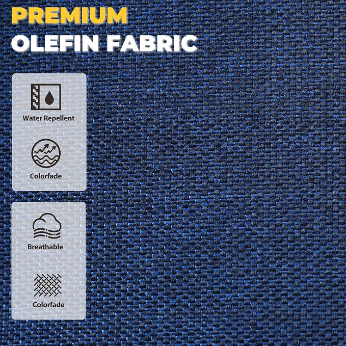 Outdoor Seat Cushion Set 23.5 x 25 Inch,Olefin Deep Seat Patio Cushions,Patio Furniture Cushions with Removable Cover,Rain-Proof and Fade Resistant Deep Seat Bottom & Back Cushion with Pillow,1 Set