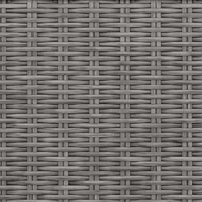 Martha Stewart Bedford Indoor-Outdoor Stackable Patio Chairs with Rattan Wicker Finish in Gray, Set of 2