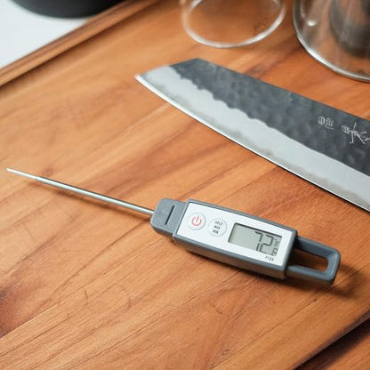 Lavatools PT09 Combo Pack Super-Quick Commercial Grade Digital Thermometer for Cooking, Meat, Candy, Candle, Liquid, Oil, 4.5" & 3" Probe, Splash Proof, °C/°F Toggle, Hold Function - Sambal