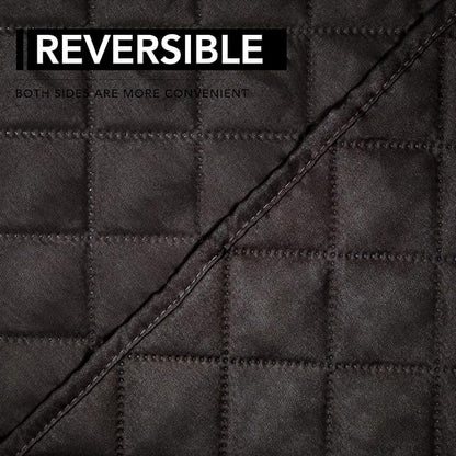 Easy-Going Oversized Recliner Chair Cover Reversible Sofa Cover Water Resistant Couch Cover Furniture Protector with Elastic Straps for Pets Kids Dog Cat (Oversized Recliner, Chocolate/Chocolate) | Machine Washable Slipcover For Dogs, Water Resistant F...