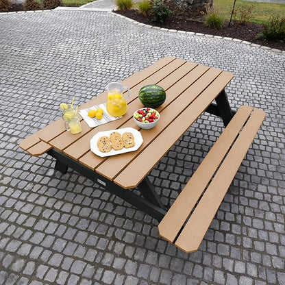 Highwood Hometown Picnic Table, 6 Foot, Saddle