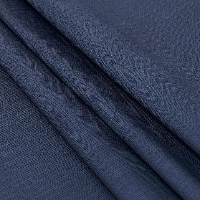 sancua Waterproof Vinyl Tablecloth Table Cloth 52x108 Inch, Greyish Blue | 100% Oil Spill Proof, PVC Material, Wipe Clean Rectangle Table Cover for Dining Tables, Buffet Parties and Camping