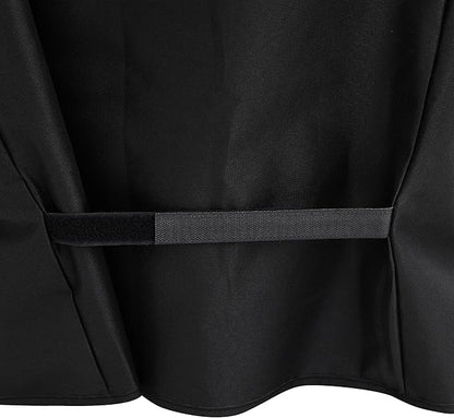 Kenmore 33 Inch Gas Grill Cover for Outdoor Grill, Universal BBQ Grill Cover for 2- and 3-Burner Gas Grill, Weatherproof, UV- and Fade-Resistant with Hook & Loop Straps, Black