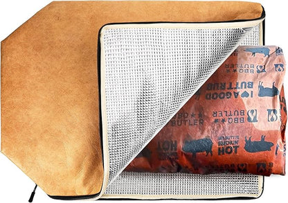 BBQ Blanket, Reusable Meat Insulated Resting Bag for Outdoor BBQ, Smokers and Grilling Ensures The Meat is Tender and Juicy