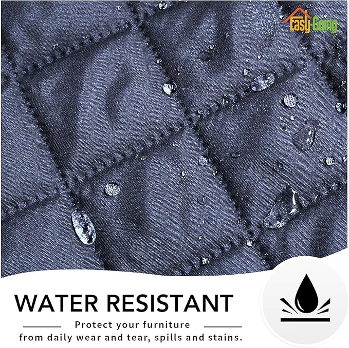 Easy-Going Reversible Couch Cover, Oversized Recliner, Dark Blue/Light Blue | Machine Washable Slipcover For Dogs, Water Resistant Furniture Mat For Living Room, Non-Slip Sofa Cover, Pet Friendly