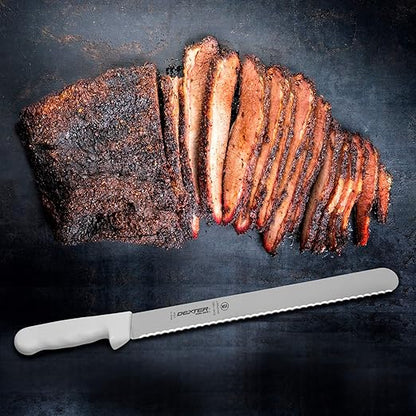Dexter-Russell 12" Scalloped Slicer, S140-12SC-PCP, SANI-SAFE Series