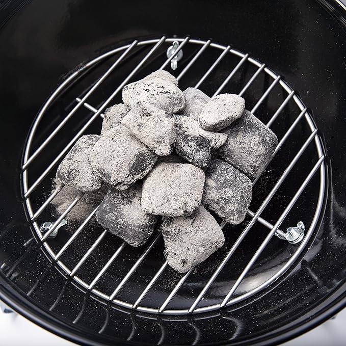 Weber Smokey Joe Charcoal Barbecue/Portable Design, Porcelain-Enamelled Lid & Bowl, 37 cm Cooking Surface, Black