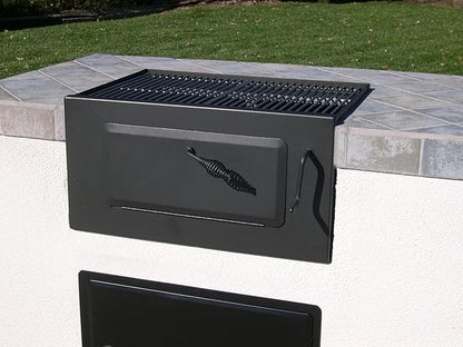 Charcoal Built-in Grill 24" - Front Loader Grill (SS Cooking Grids Included)