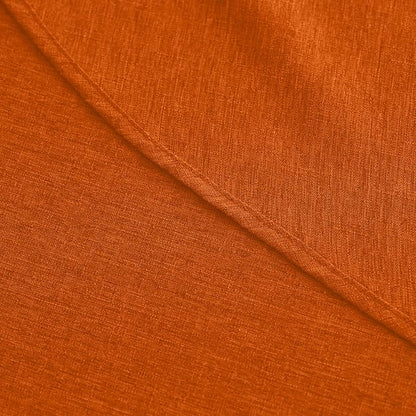 Decorelia Waterproof Round Tablecloth for Round Dining Table, Decorative Rustic Soft Wipeable Table Cloths Cover Indoor Outdoor Use for Holiday,Wedding, Kitchen (70 Inch,Round (4-6 Seats),Rust)