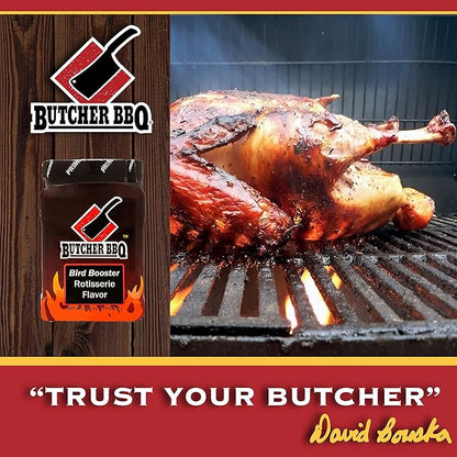 Butcher BBQ | Bird Booster Rotisserie Turkey Injector Marinade | World Championship Winning Formula | Better Than Turkey Brine | More Moisture and Flavor for Poultry | Chicken & Turkey Seasoning