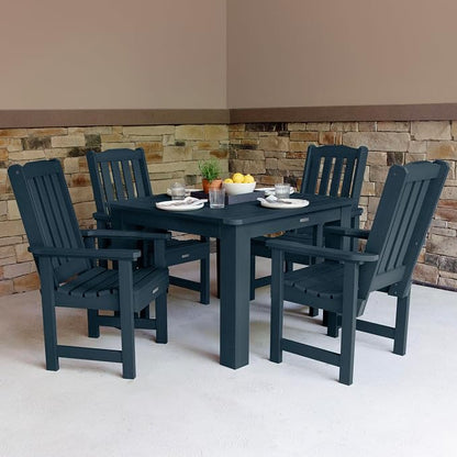 highwood AD-DNL44-FBE Lehigh 5 Piece Square Dining Set, 42-Inch, Federal Blue