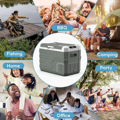 Alpicool Car Refrigerator 12 Volt Refrigerator 37QT. Freezer Electric Cooler, Portable Fridge for Car 12/24V DC 100~240V AC Portable Freezer for Camping RV Camper Truck -4℉-68℉