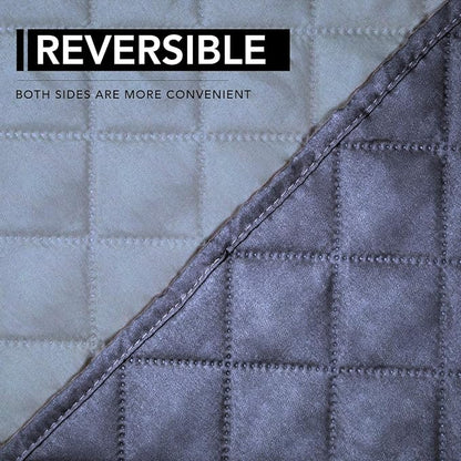 Easy-Going Reversible Couch Cover, Oversized Recliner, Dark Blue/Light Blue | Machine Washable Slipcover For Dogs, Water Resistant Furniture Mat For Living Room, Non-Slip Sofa Cover, Pet Friendly