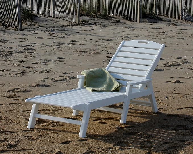 POLYWOOD Nautical Chaise, Green