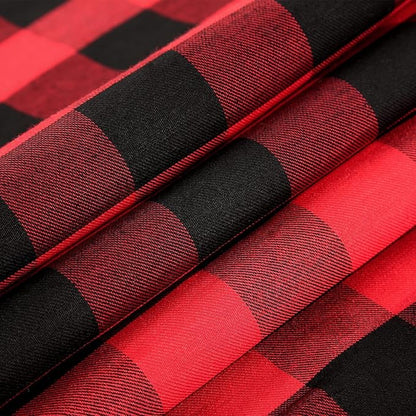 B-COOL Buffalo Plaid Table Runner Black Red Checked Table Runner 2 Packs 13x108 Inch Christmas Holiday Plaid Table Runners Xmas Table Decorations