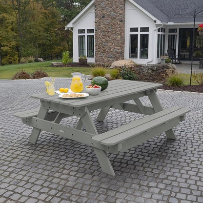 Highwood Hometown Picnic Table, 6 Foot, Coastal Teak