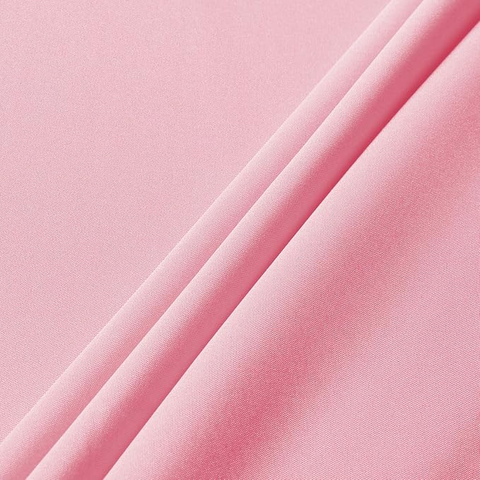 sancua Rectangle Tablecloth - 70 x 108 Inch - Stain and Wrinkle Resistant Washable Polyester Table Cloth, Decorative Fabric Table Cover for Dining Tables, Buffet Parties and Camping, Pink