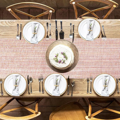 Urban Villa TableRunner Flamingo Print 100% Cotton Twill Weave Fused Table Runner 14''x72'' Over Sized Multi Color TableRunner Heavier Quality Table Runner