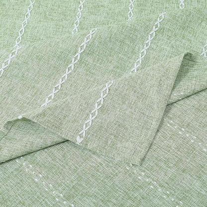 Chassic Square Tablecloth 60 x 60 Inch, Farmhouse Boho Linen Table Cloths, Wrinkle Free & Washable Tablecloths for Dining Tables, Spring Kitchen Decor - Sage Green