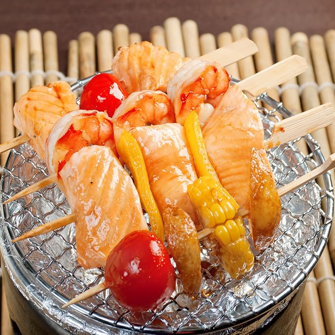 200 PCS 6 Inch Bamboo Wooden Paddle Skewers Sticks for Fruit Kabobs, Yakitori Chicken, Appetizers (6 Inch)