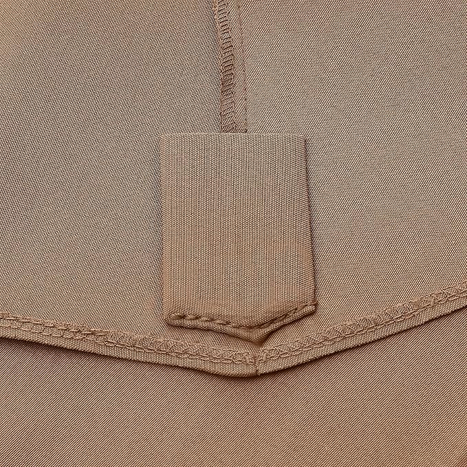 ABCCANOPY 7.5ft Outdoor Umbrella Replacement Top Suit 6 Ribs (Tan) | 1 Year No Fading,Blocks 95% Harmful Rays,Double-Stitch Seams, Easy Install & Storage,Canopy Only,Ideal for Patio, Garden