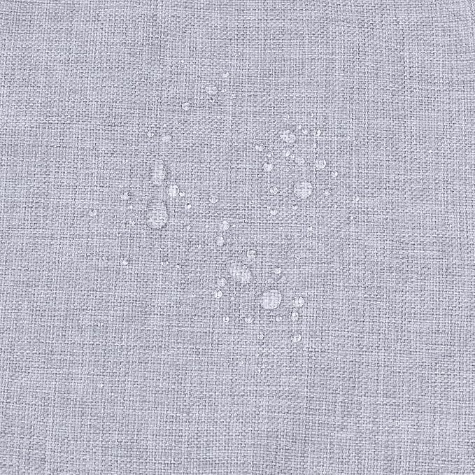 QILLOWAY Outdoor Indoor Seat Cushions, Square Foam Dining Chair Pads,All Weather, 17"x17"x3",2 Counts, Gray,White