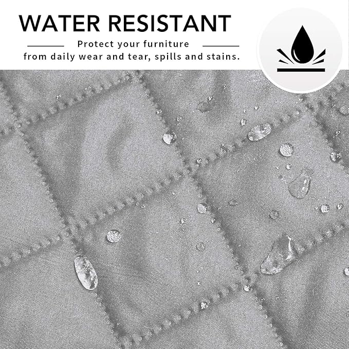 Easy-Going Sofa Slipcover L Shape Sofa Cover Sectional Couch Cover Furniture Protector Mat for Pets Dog Cat (X-Large, Light Gray/Light Gray) | Soft Sofa Slipcover For Dogs, Fits Left/Right Chaise Lounge Protector, Water Resistant Mat For Living Room