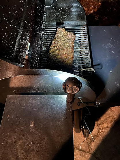 Pellet Smoker Grill LED Night Light - A 2-in-1 Light with a Magnetic Base Attaches to The Front Shelf of Pellet Smokers Compatible with Traeger Grills